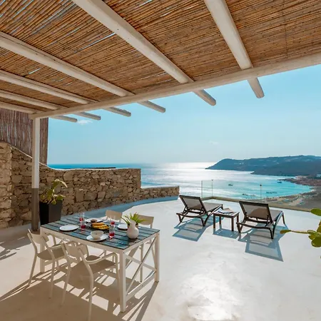Вилла Panoramic Aegean Residence At Elia Beach Mykonos - Private & Exclusive *